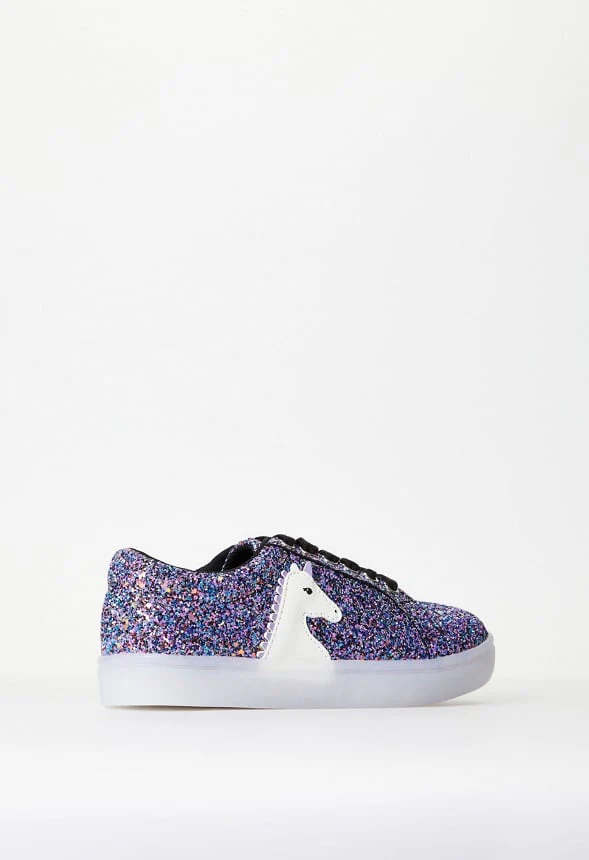 Light Up Lace Up Unicorn Sneaker - Image 7