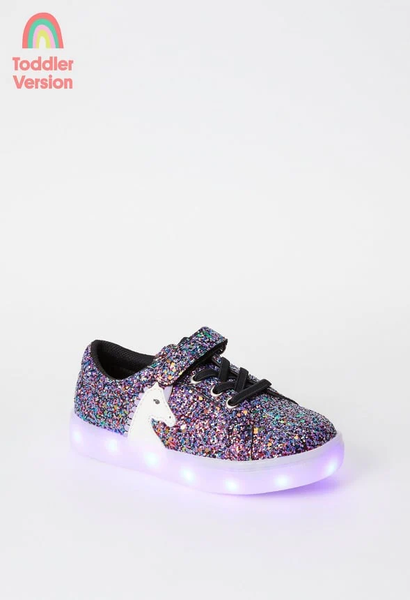 Light Up Lace Up Unicorn Sneaker - Image 8