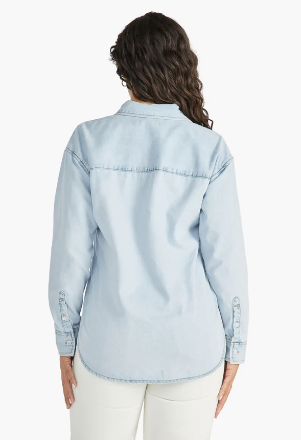 Light Wash Denim Shirt - Image 2