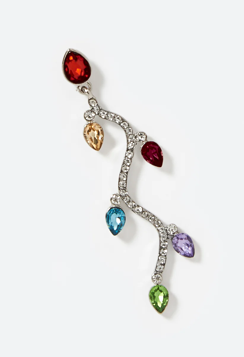 Lights Fantastic Glass Stone Drop Earrings - Image 4