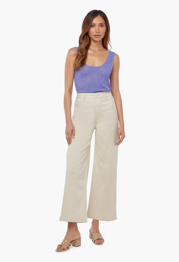 Lightweight Pointelle Tank Top - Image 3