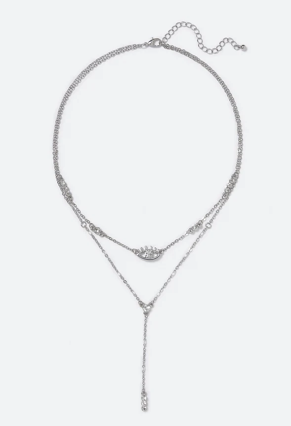 Lila Eye and Beads Necklace - Image 2