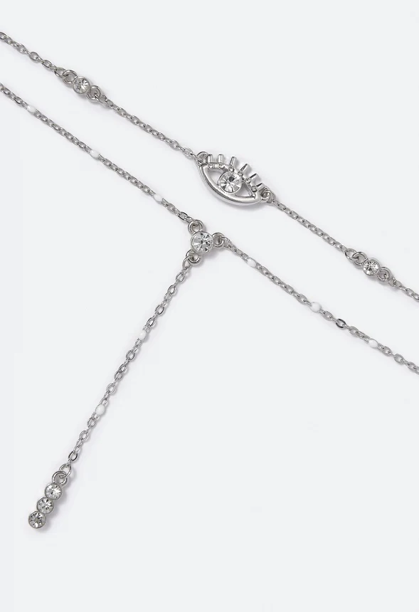 Lila Eye and Beads Necklace - Image 3