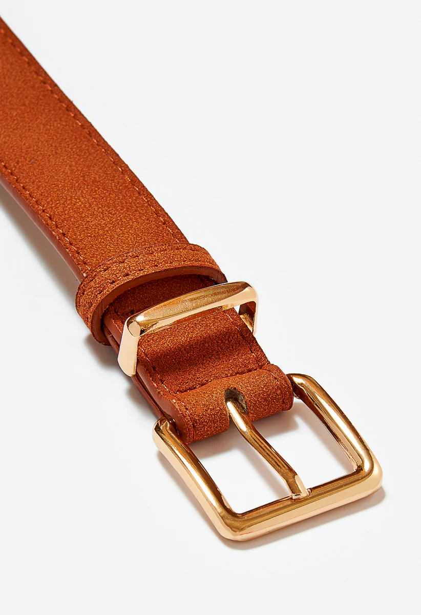 Lila Suede Like Jeans Belt - Image 3