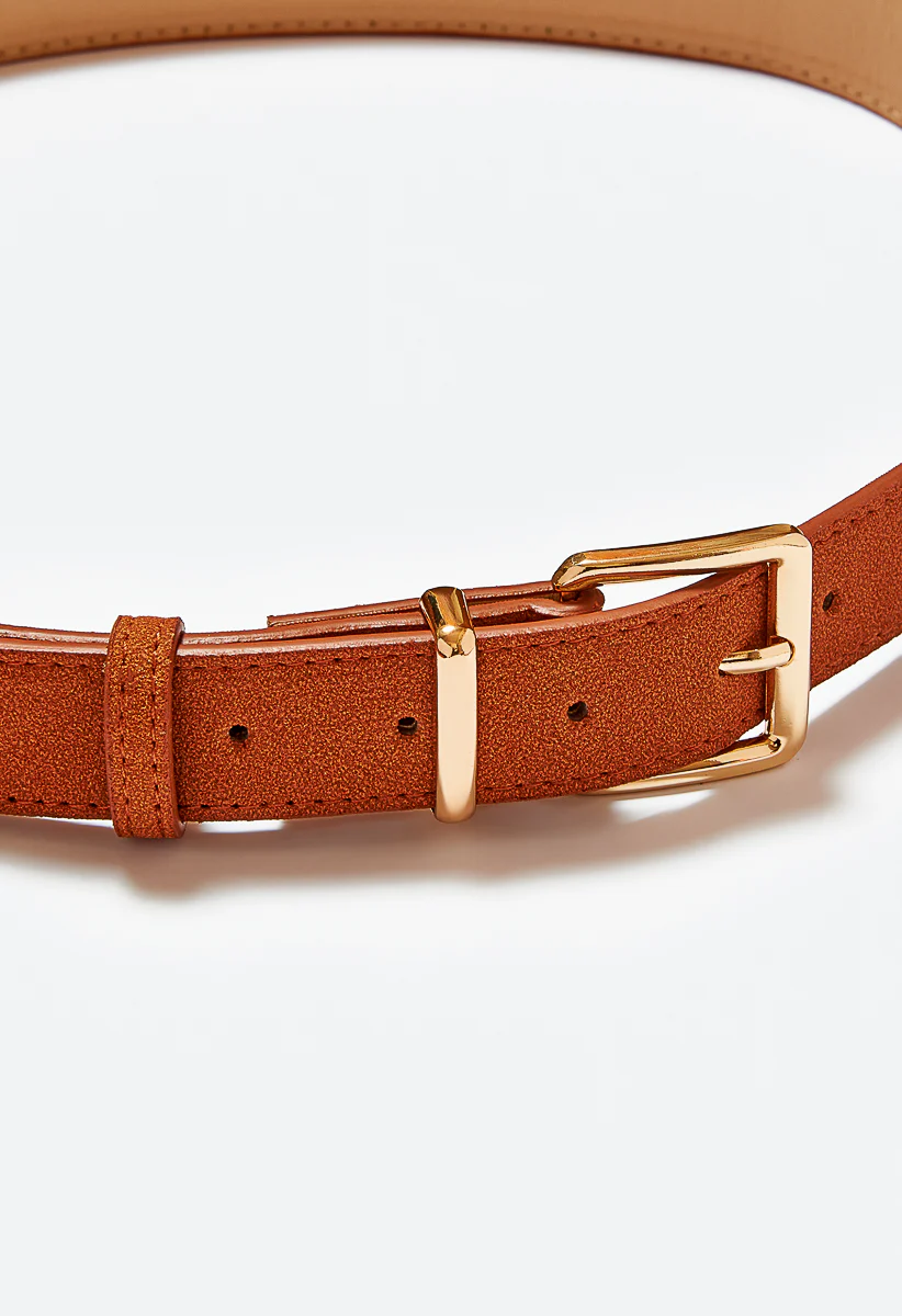 Lila Suede Like Jeans Belt - Image 4