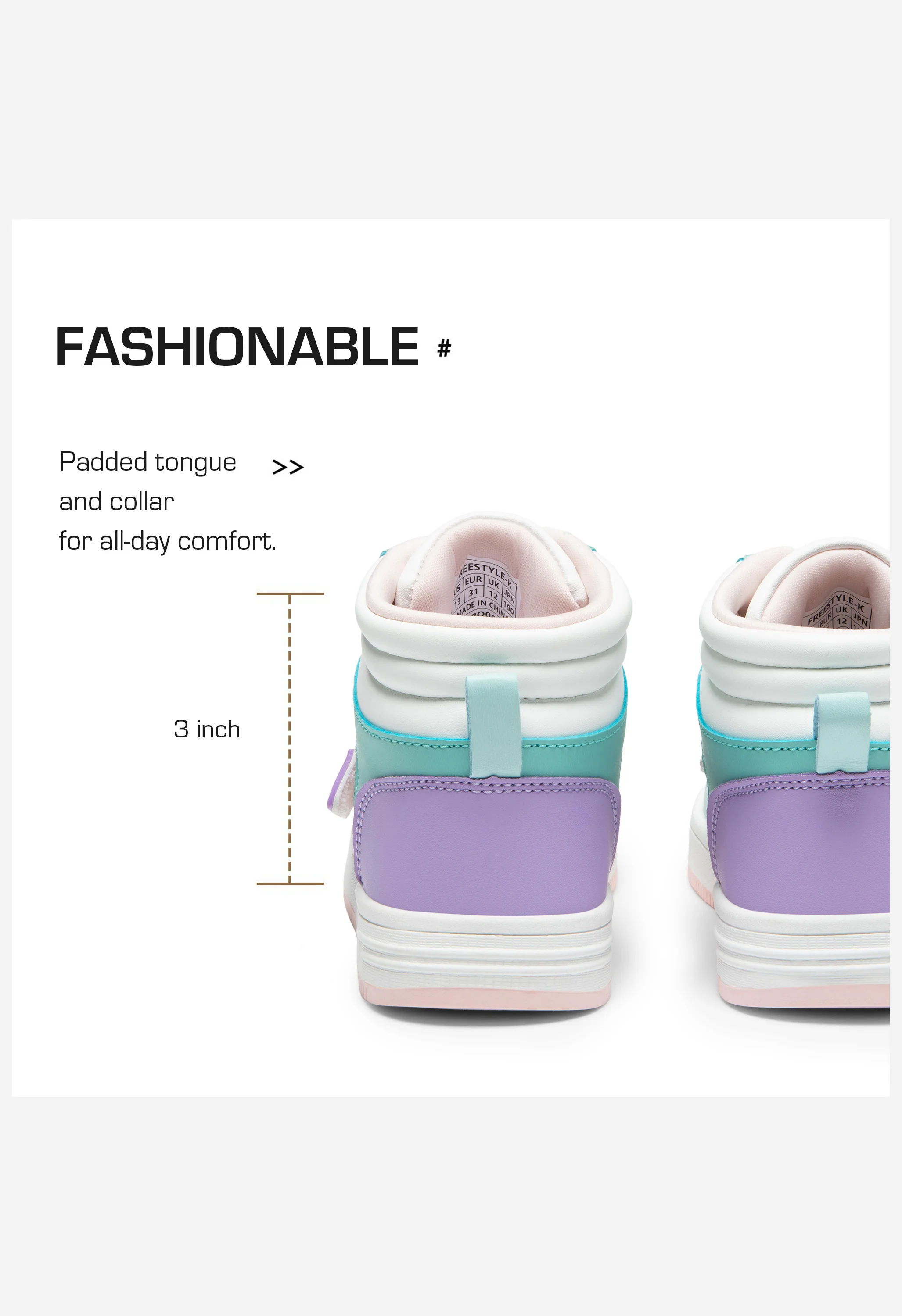 LilLegends Skyhigh Kids' High-Top Basketball Sneakers - Image 4