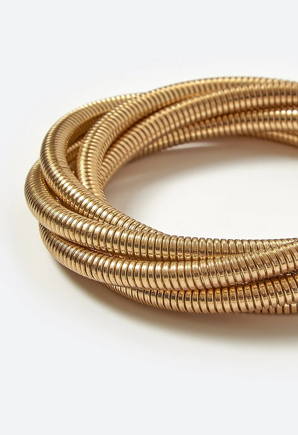 Lillie Coil Wire Adjustable Bracelet - Image 4