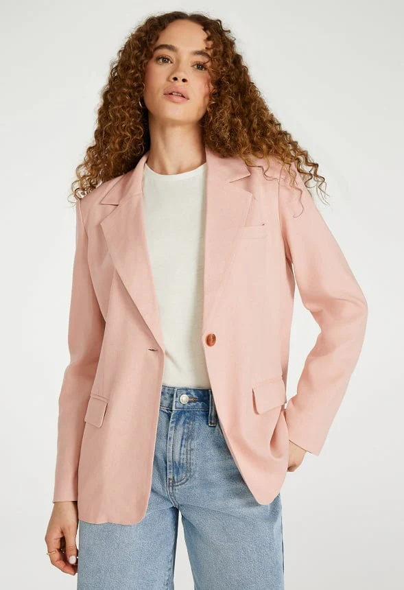 Linen Boyfriend Blazer - Image 4