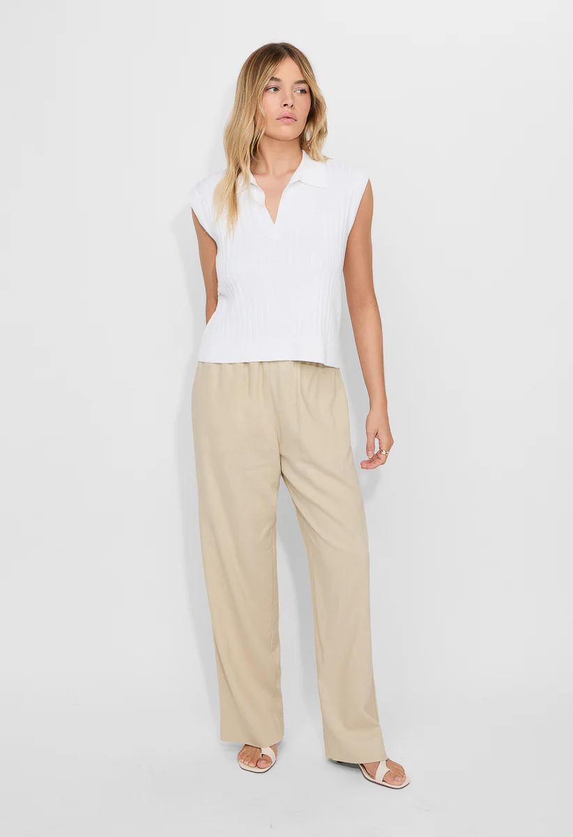 Linen Wide Leg Pants - Image 4