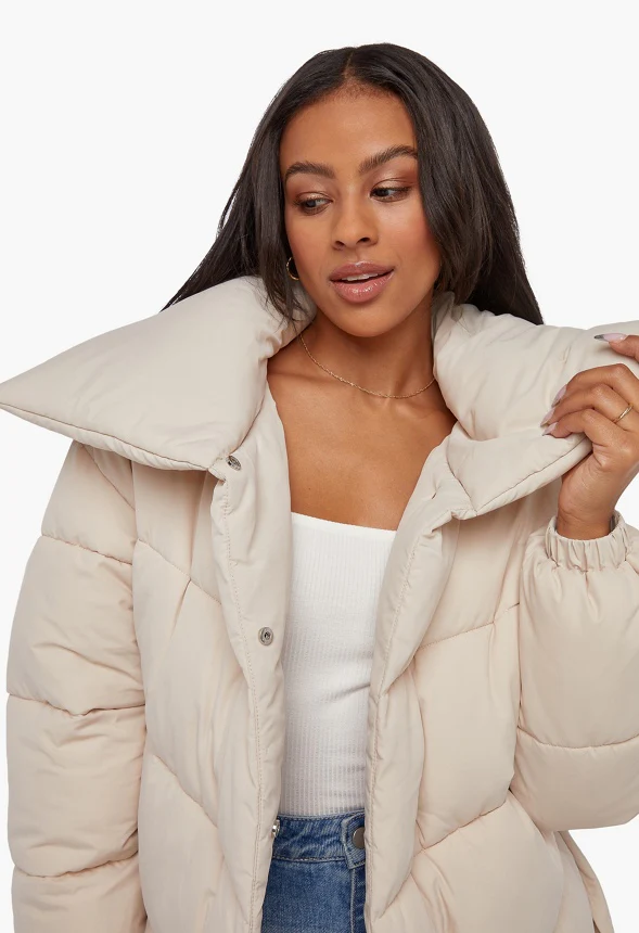 Long Duvet Puffer Coat - Image 4
