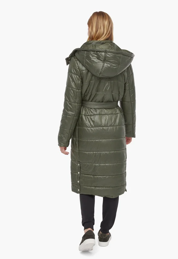Long Puffer With Hood - Image 3