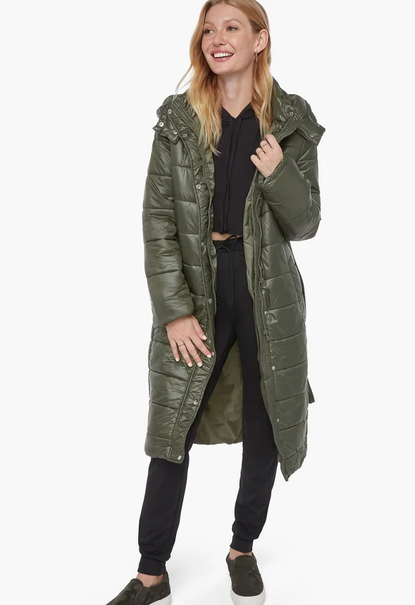 Long Puffer With Hood - Image 4