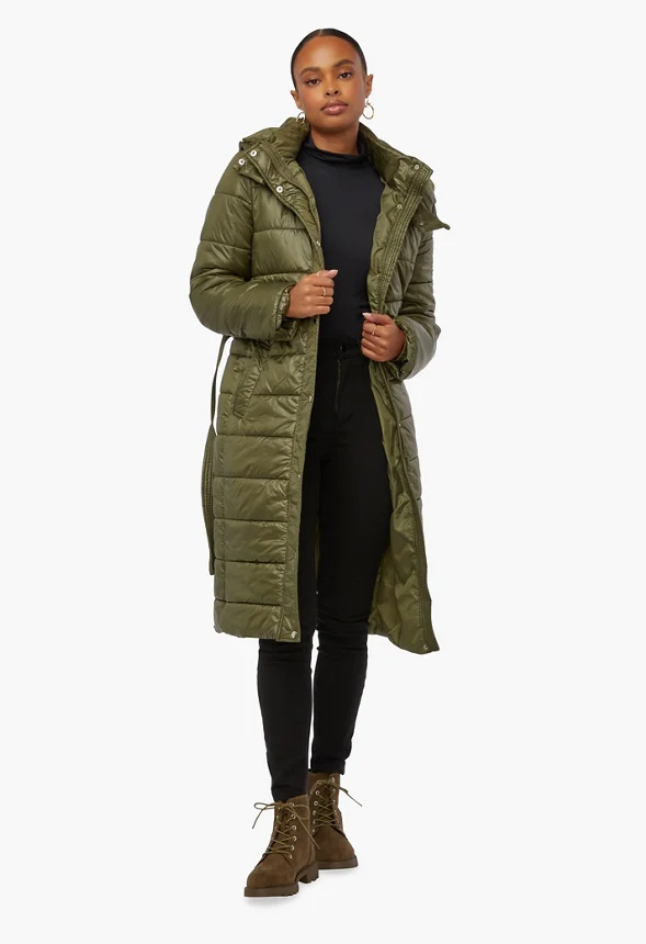 Long Puffer With Hood - Image 5