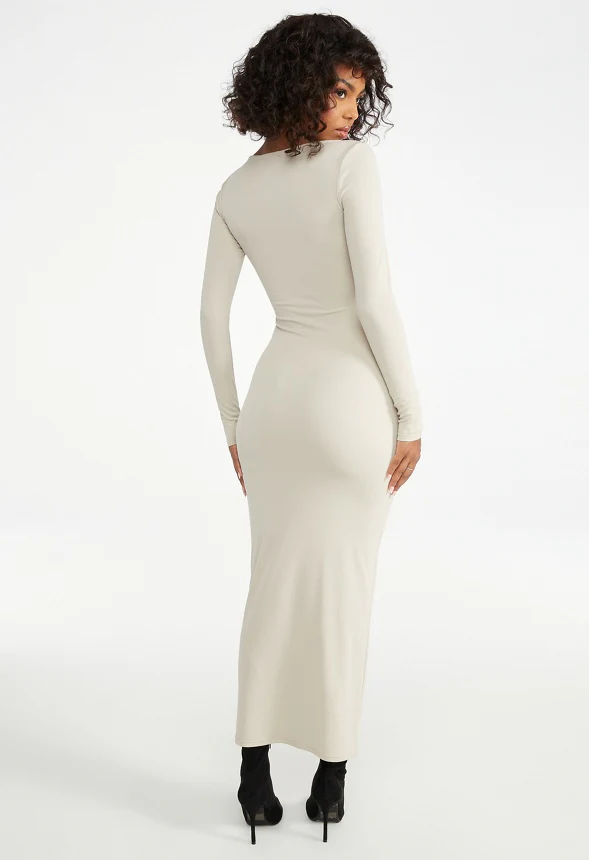 Long Sleeve Knit Dress - Image 2