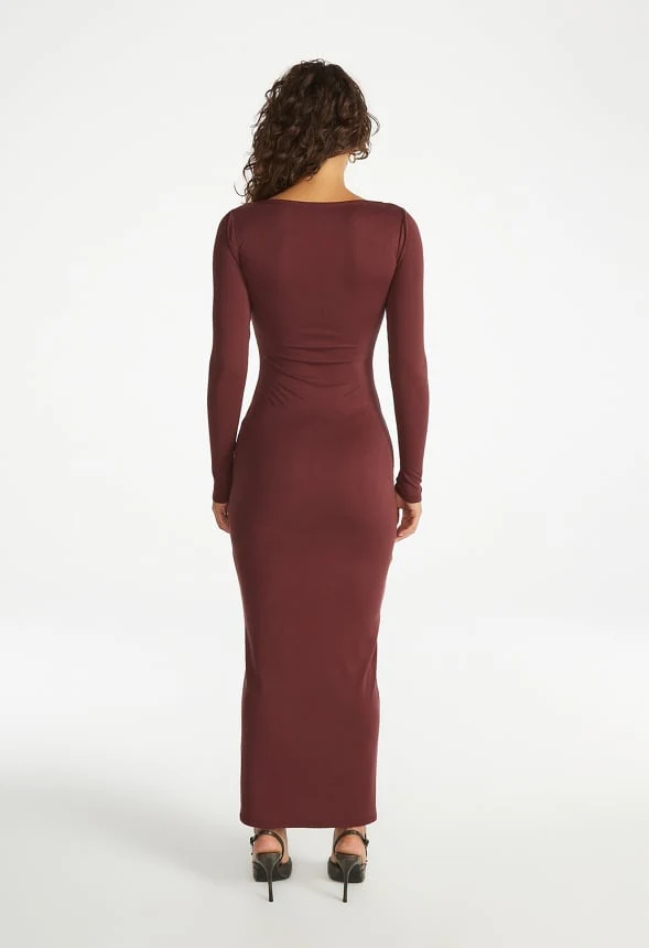 Long Sleeve Knit Dress - Image 2