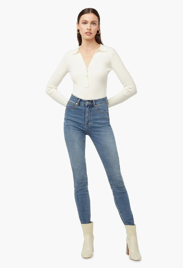 Long Sleeve Polo Bodysuit - Image 3