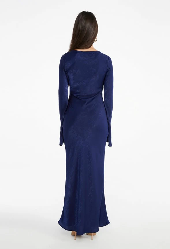 Long Sleeve Slip Dress - Image 2