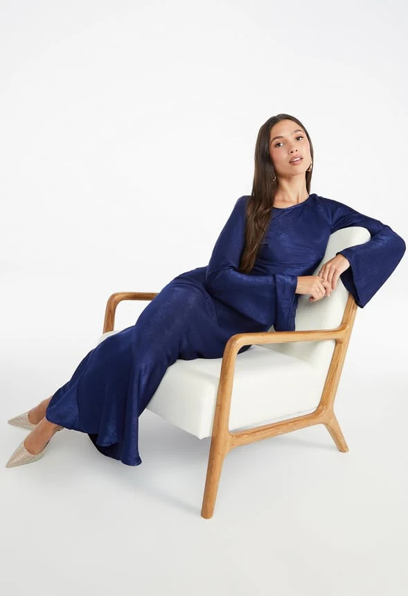 Long Sleeve Slip Dress - Image 4