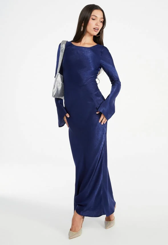 Long Sleeve Slip Dress - Image 5