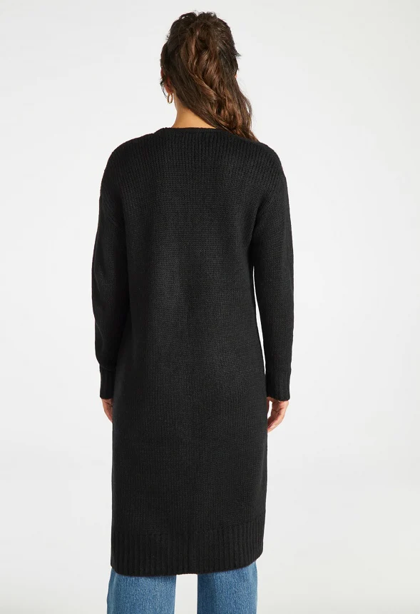 Long Sweater Cardigan - Image 2