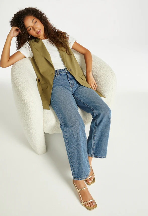Longline Belted Vest - Image 3
