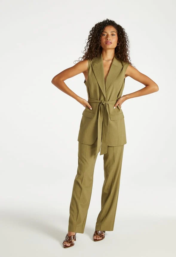 Longline Belted Vest - Image 4