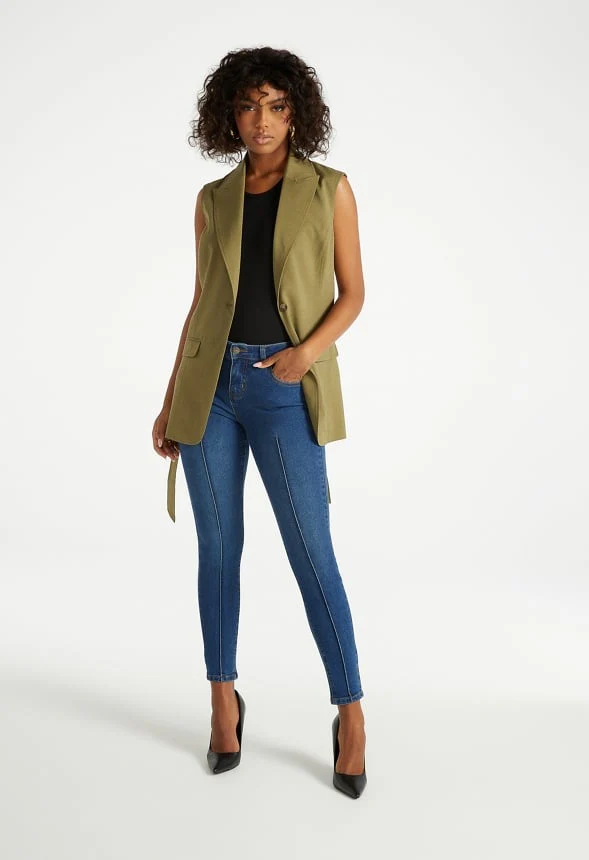 Longline Belted Vest - Image 5