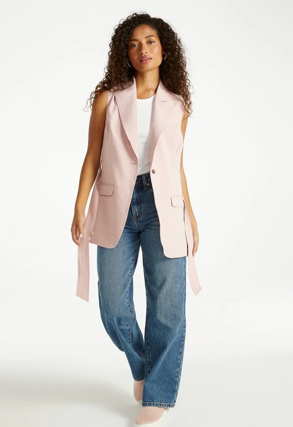 Longline Belted Vest - Image 10