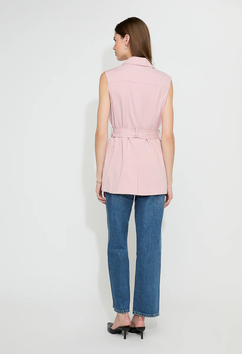 Longline Belted Vest - Image 3