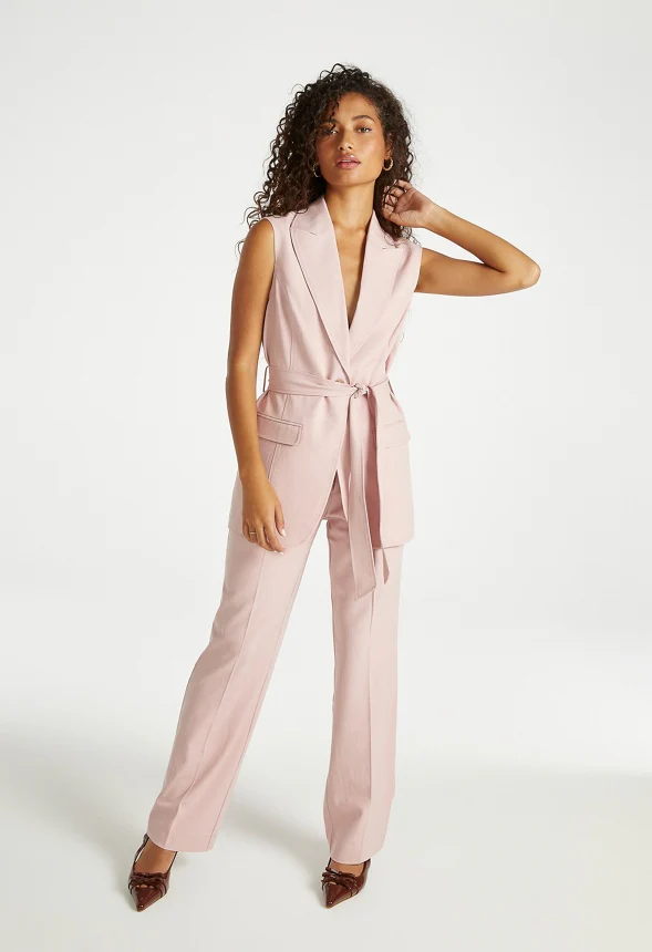 Longline Belted Vest - Image 9