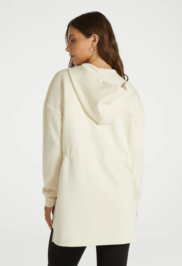 Longline Zip Hoodie - Image 2