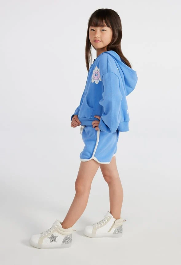 Loose Fit Cropped Zip Up Hoodie - Image 7