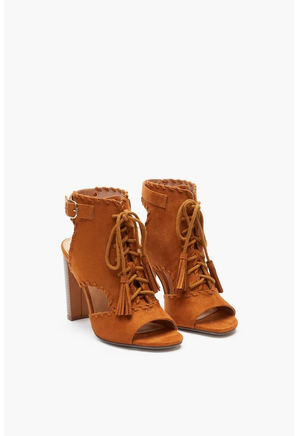 Lorelai Lace-Up Block Heeled Sandal - Image 2