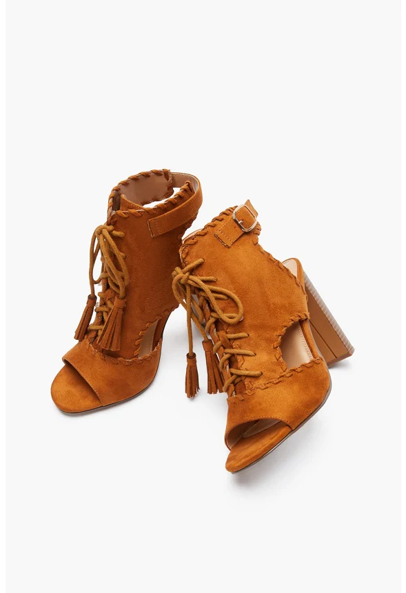 Lorelai Lace-Up Block Heeled Sandal - Image 4