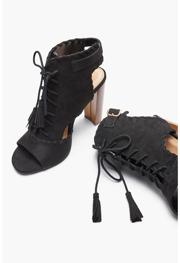 Lorelai Lace-Up Block Heeled Sandal - Image 4