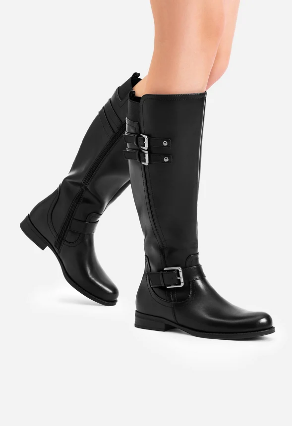 Low-Heel Moto Combat Boot - Image 2