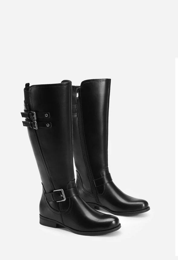 Low-Heel Moto Combat Boot - Image 3