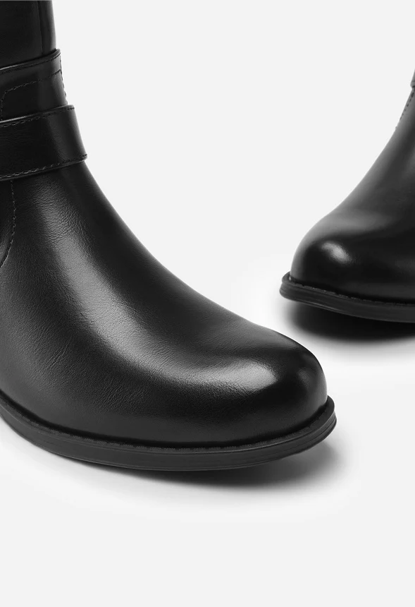 Low-Heel Moto Combat Boot - Image 5