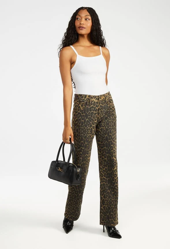 Low Rise Straight Leg Denim Jeans - Image 3