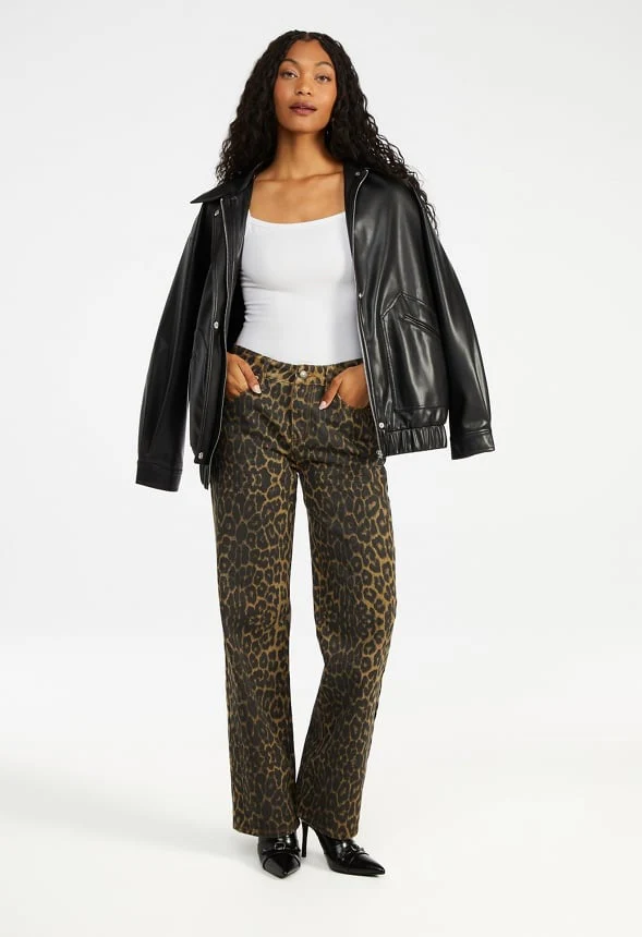 Low Rise Straight Leg Denim Jeans - Image 4
