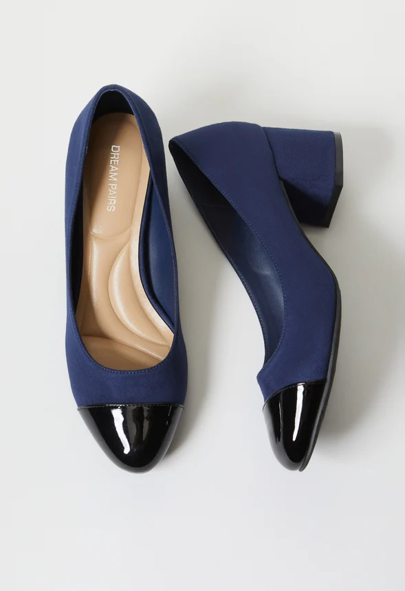 Luciana Block Heeled Pump - Image 4
