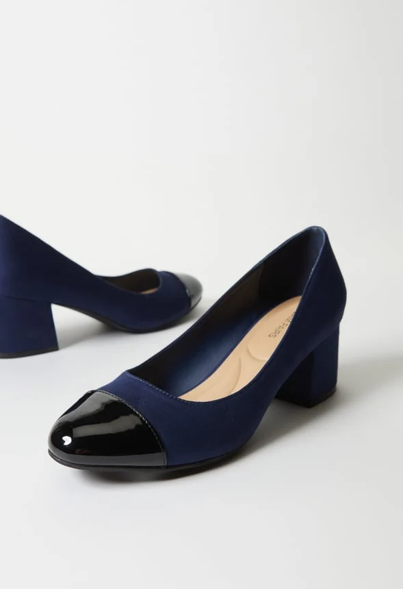 Luciana Block Heeled Pump - Image 5
