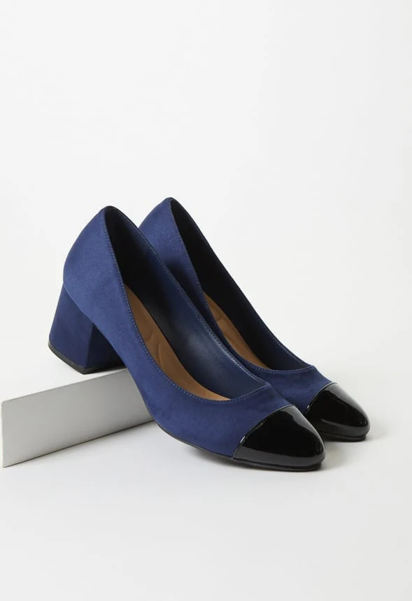 Luciana Block Heeled Pump - Image 6