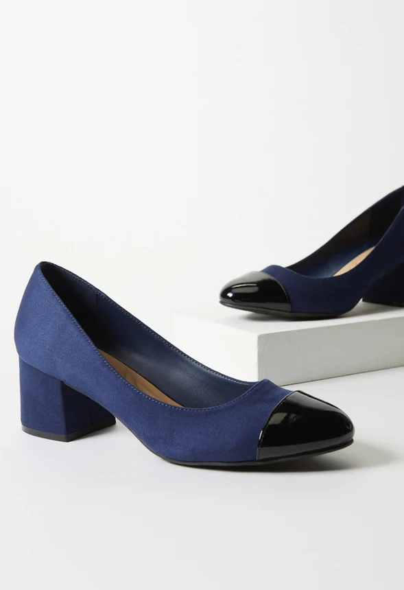 Luciana Block Heeled Pump - Image 7