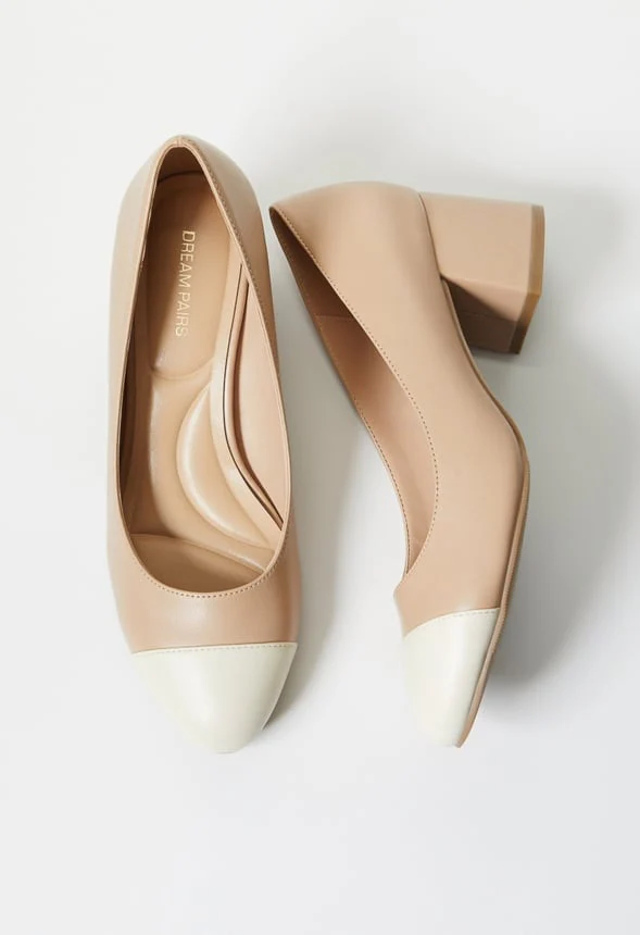 Luciana Block Heeled Pump - Image 4