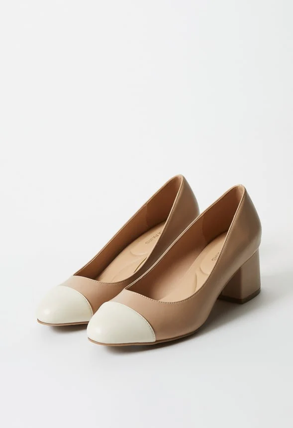Luciana Block Heeled Pump - Image 5