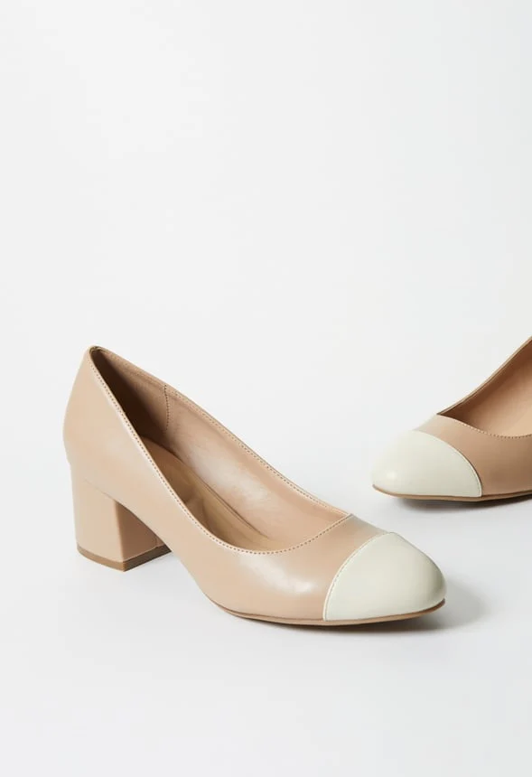 Luciana Block Heeled Pump - Image 6
