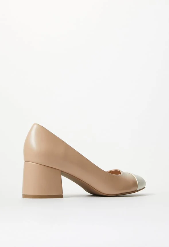 Luciana Block Heeled Pump - Image 8