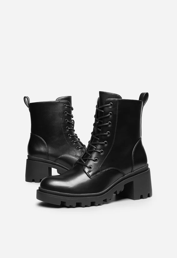 Lug Sole Combat Boot - Image 3