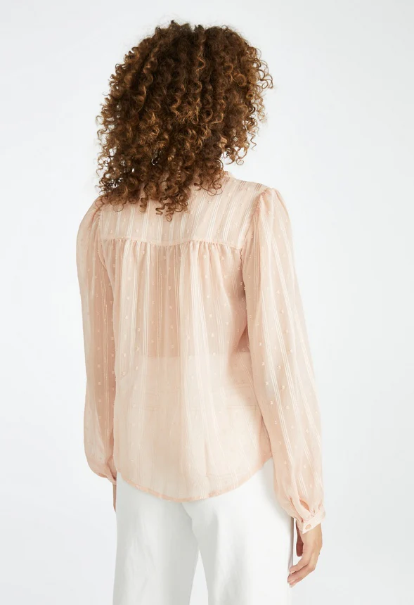 Lurex Button Front Top - Image 2